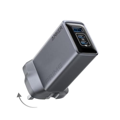 Image of Anker Prime 100W USB C Charger, 3-Port Foldable and Compact GaN Charger, For MacBook Pro/Air, iPad Pro, iPhone 15/14 Series, Galaxy S24/S23, Note20, Pixelbook, Apple Watch, and More