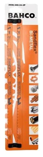 Image of Bahco 3906-300-32-2P Sandflex Bi-Metal Hacksaw Blade, 300mm x 32 tpi, Pack of 2