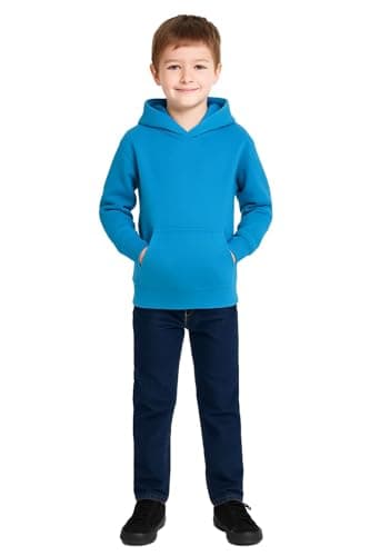 Image of A2Z 4 Kids Girls Boys Plain Sweatshirt Tie Dye Pullover - Plain Sweat Hoodie Blue 11-12