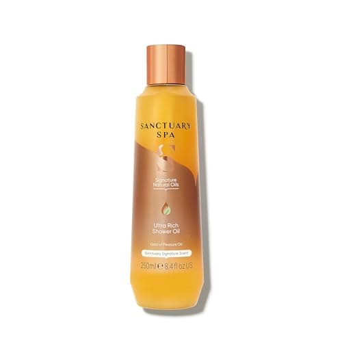 Image of Sanctuary Spa Ultra Rich Shower Oil for Dry Skin, No Mineral Oil, Cruelty Free and Vegan, Orange, 250 ml