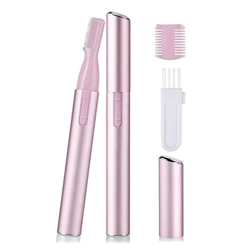 Image of ACWOO Eyebrow Hair Removal for Women Men, Upgraded Mini Portable Eyebrow Trimmer, Painless Face Hair Shaver Electric Eyebrow Razor for Brows Face Cheek Lips Peach Fuzz