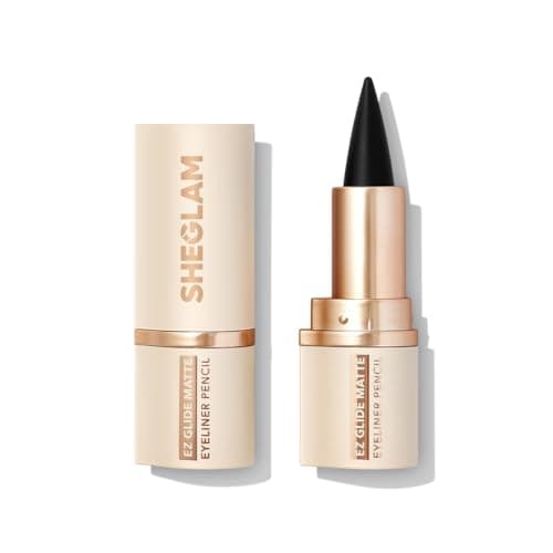 Image of SHEGLAM Ez Glide Matte Eyeliner Pencil Highly Pigmented Black Smoky Eyes Pencil Smudge-Proof Long-Lasting Ultra-Fine Eyeliner Blendable Smooth Cat Eye Eye Make Up Black
