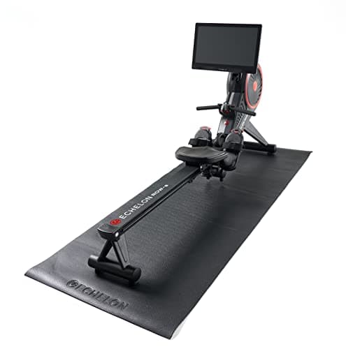 Image of Echelon Fitness Protective Indoor Rower Mat: 39"W x 90.5"L, Black