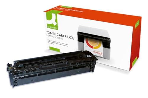 Image of Q-Connect Compatible Solution HP 128A Black Laserjet Toner Cartridge CE320A