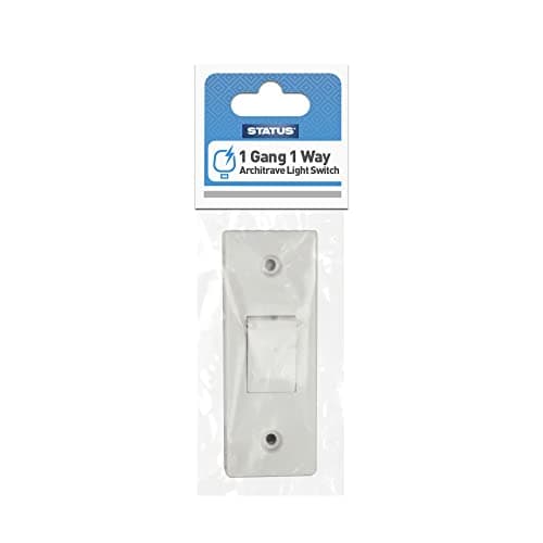 Image of STATUS Plug Through Switch | 10A Plug Through Light Switch | White Plastic | S1G2W10AARCHLSB6