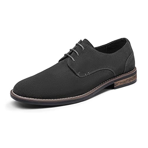 Image of Bruno Marc Men's Suede Leather Lace Up Derbys Brogues Shoes,Size 9,Grey,URBAN-08