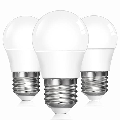 Image of Caldarax E27 LED Light Bulb, Warm White 2700K 5W, Equivalent to 40W Incandescent, 450LM Golf Ball G45 Energy Saving Bulbs, Non Dimmable, 3 Pack
