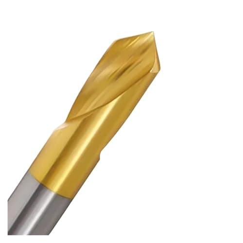 Image of 1pc HSS TIN-Coated Spot Drill Bit Point 90 Dgrees Carbide CNC Chamfering Drilling Hole Guide Tool Location Center(16X38X16DX115L)