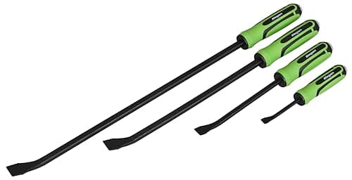 Image of Siegen by Sealey 4pc Heavy-Duty Angled Pry Bar Set with Hammer Cap - S01138