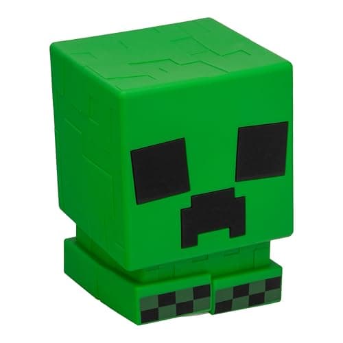 Image of Paladone Minecraft Creeper SquishyGlo Silicone Light, Officially Licensed Cordless & Rechargeable Gaming Lamp for Kids and Teens, Bedroom Décor, Collectible Merchandise