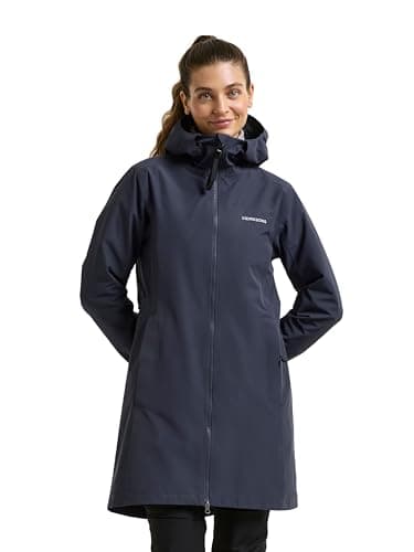 Image of Didriksons - Jane Parka - Women's Waterproof Lightweight Rain Coat - Blue