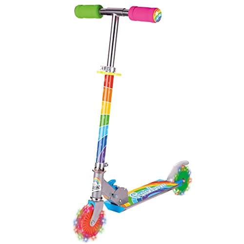 Image of Ozbozz RAINBOW SCOOTER with Friction Activated Light Up Wheels