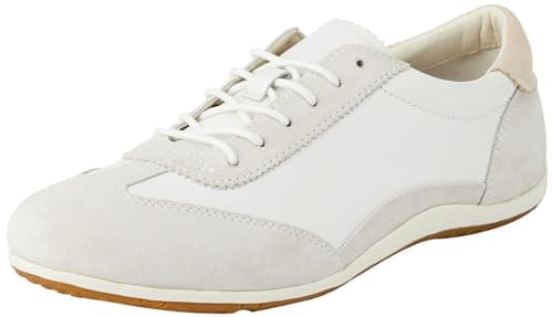 Image of Geox Women's D Vega A Sneaker, Off White Ice, 4 UK