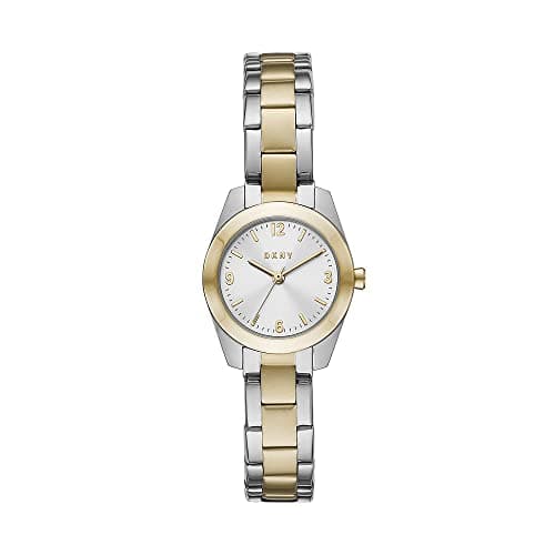 Image of DKNY Watch for Women Nolita, Three Hand movement, 26mm 2T Silver/Gold Stainless Steel case with a Stainless Steel strap, NY2922