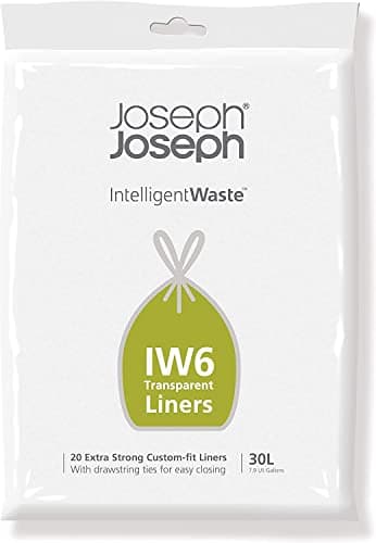 Image of Joseph Joseph IW6 30-litre General Waste Liners (20 Pack) - Transparent, 30 LT