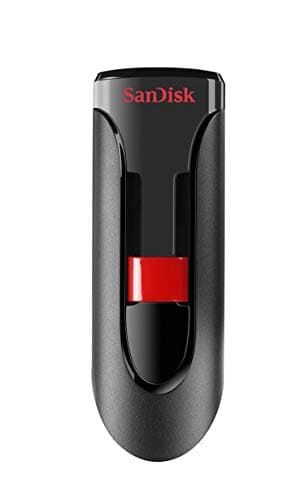 Image of SANDISK Cruzer Glide USB Flash Drive 32GB (USB 2.0, storage for important files, Music, Photos and Videos, SecureAccess software, Password Protection, 128-bit AES encryption) Black - 3-pack