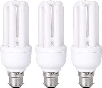 Image of FanciBuy Energy Saving Light Bulbs, 11W CFL Low Energy Light Bulbs Bayonet, B22 / BC/ Bayonet Cap Incandescent Light Bulb, 660 Lumens, Warm White 2700K, 3 Pack