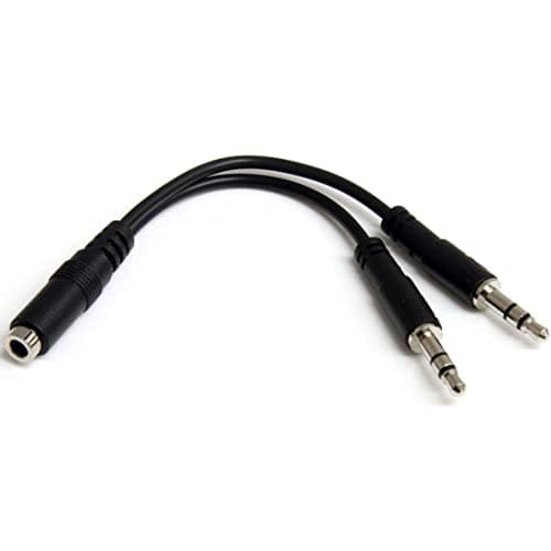 Image of StarTech.com 3.5mm 4-Pin to 2x 3-Pin 3.5mm Headset Splitter