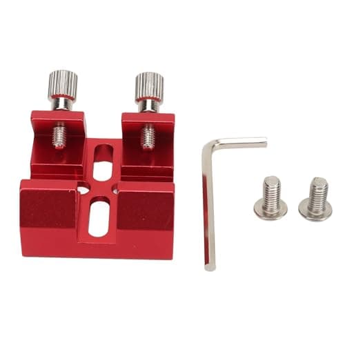 Image of Universal Dovetail Base for Finder Scope, Aluminium Alloy Optical Telescope Finderscope Mount Bracket, Telescope Finderscope Mount Dovetail Slot Plate (Red)