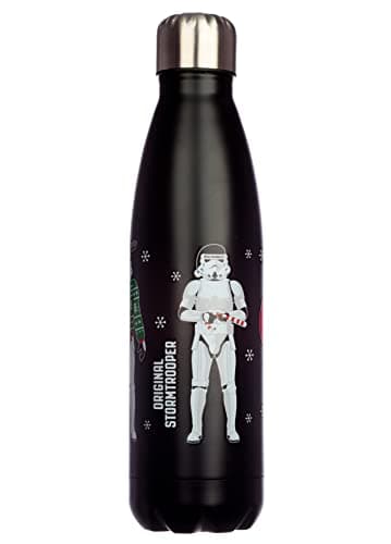 Image of Puckator The Original Stormtrooper - Stainless Steel Water Bottle - Cold for 24h and Hot for 12h - Metal Water Bottles with Trooper Design - Double Walled Modern Thermos Flask - Bpa Free - 500 ml