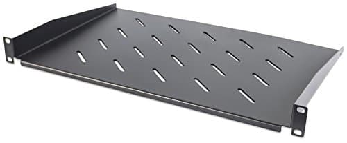 Image of Intellinet 19 Inch Cantilever Shelf, 1U, Shelf Depth 350 mm, Vented, Black