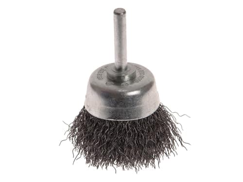Image of Faithfull WBSI50 50 x 20mm Wire Brush Shaft Mounted with 0.30mm Shank