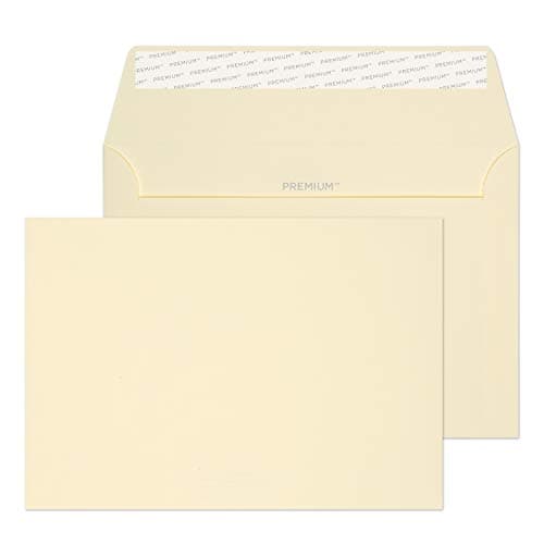 Image of Blake Business C6 114 x 162 mm 120 gsm Peel & Seal Wallet Envelopes (64154) Cream Wove - Pack of 25