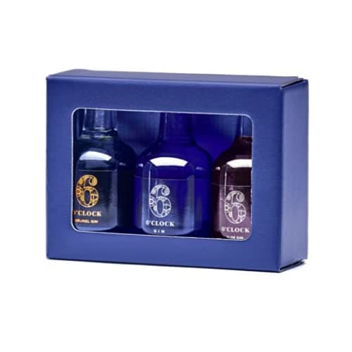 Image of 6 O'clock Gin - Miniature Selection - Gin Gift Set for Gin Lovers - includes Brunel, London Dry & Sloe Gins (3 x 5cl)