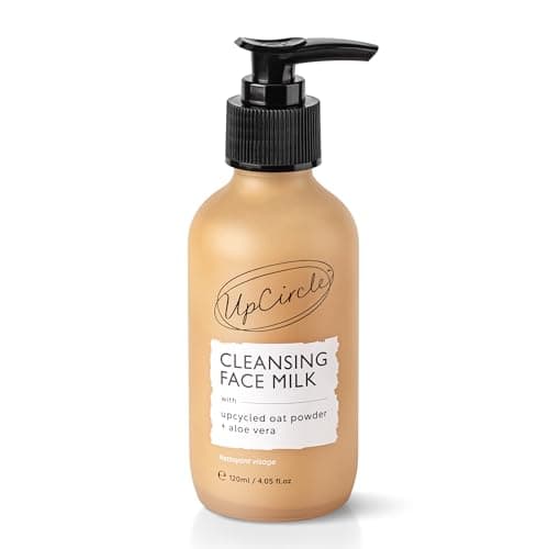 Image of UpCircle Cleansing Face Milk with Aloe Vera + Oat Powder 120ml - Cleansing, Repairing + Nourishing Skin - Vegan + Cruelty-Free