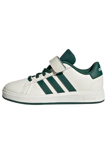 Image of adidas Unisex Kids Grand Court 2.0 Shoes Children, Off White/Collegiate Green/Core Black, 12.5 UK Child