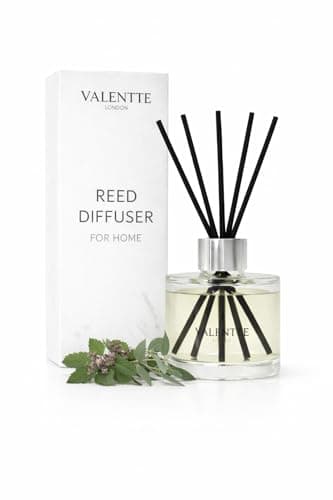 Image of Valentte Reed Diffuser - Patchouli & Eucalyptus Scent | Essential Oil Aroma for Home | 100 ml