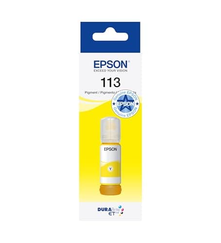 Image of Epson EcoTank 113 Genuine Ink Bottle | Yellow| High Yield - Up to 6,500 Pages | Brand-made for Optimal Results