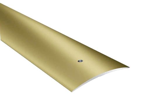 Image of Aluminium Threshold Strip Carpet Cover 70 mm x 930 mm (2.75 in × 36.61 in) Gold Transition Door Floor Trim TMW Profiles (Gold)