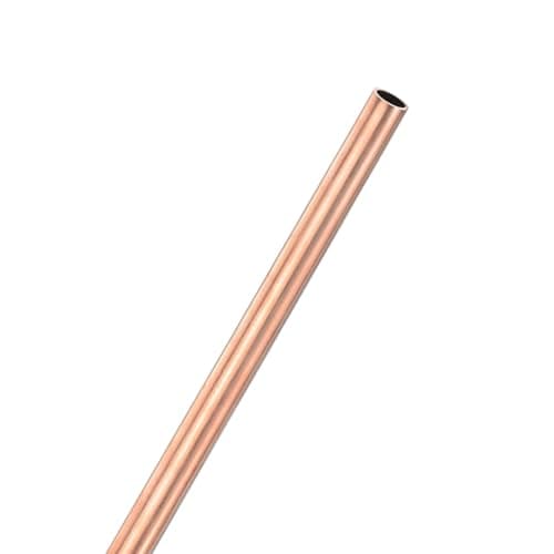 Image of M METERXITY 1-Pack 300mm Copper Round Tube, 10mm OD 1mm Wall Thickness Copper Seamless Tubing for Construction/Machining/DIY Crafting, Metal Straight Pipe [0.39x0.04x12IN]