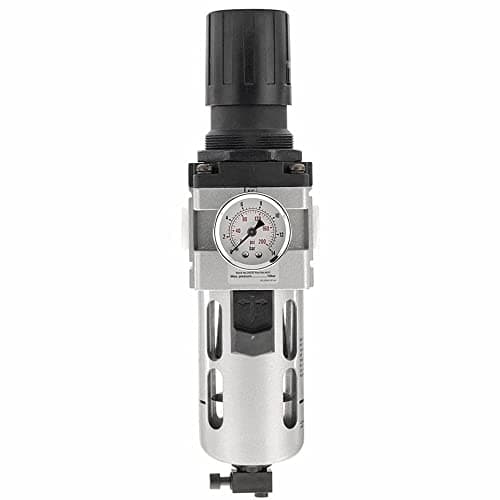 Image of Draper 24338 Expert Combined Filter/Regulator Unit, 1/2" BSP, 33.4cm x 8.8cm x 9cm, Blue