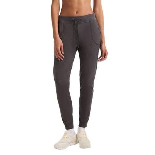 Image of Champion Women's Joggers, Lightweight Lounge, Comfortable Jersey Lounge Pants for Women, 29, Granite Heather, XL