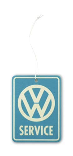 Image of BRISA VW Collection - Volkswagen Air Freshener, Room Freshener, Deodorizer for Cars T1 Bus Campervan Motif (VW Service/New Car/Green)