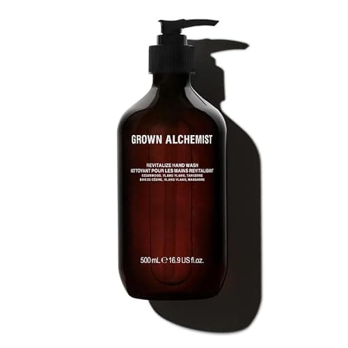 Image of Grown Alchemist Revitalize Hand Wash - Cedarwood Atlas, Ylang Ylang, Tangerine, Organic Hand Soap - Natural Vegan Bioactive Botanicals for Sensitive Skin, Moisturising, Hydrating Handwash 500 ml