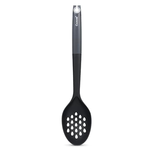 Image of Culinare Slotted Cooking Spoon, Slots for Draining and Straining Food, Ideal for Stirring and Mixing, Dishwasher Safe