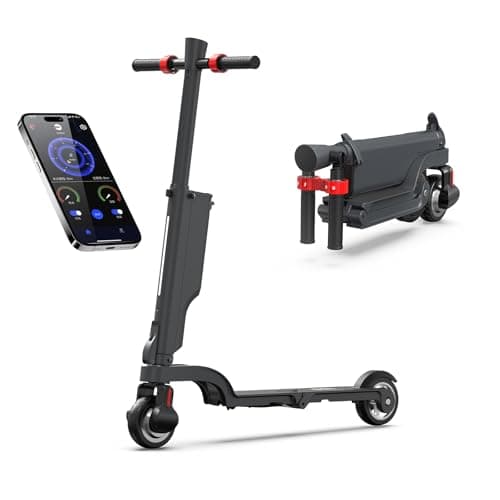 Image of HX X6 Electric Scooters Adult with Removable Battery, 350W Motor, Speed up to 25 km/h, Double Braking System, Foldable E Scooter with LED Display, 3 Speed Mode Escooter for Adults and Teens