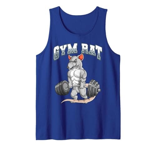 Image of Gym Rat Fitness Bodybuilding Tank Top, Men, Royal Blue, Small