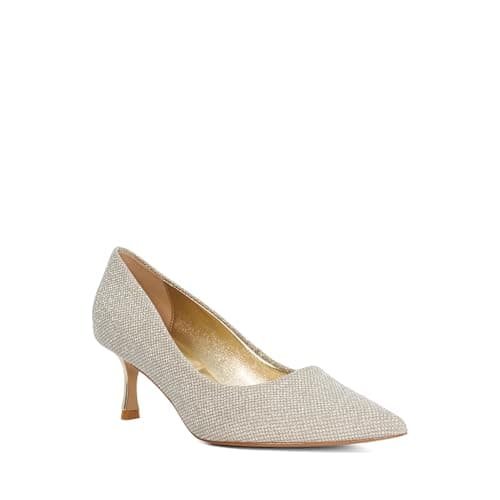 Image of Dune London Ladies ACHIEVABLE Embellished Studded Court Shoes Size UK 6 Gold