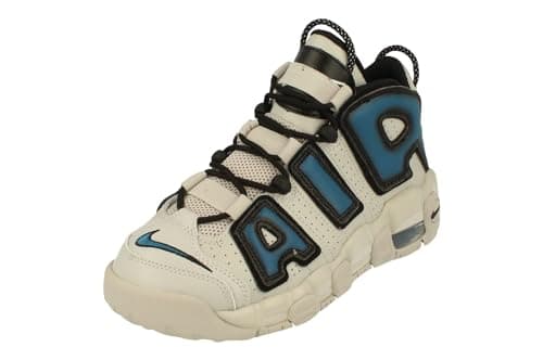 Image of NIKE Air More Uptempo GS Basketball Trainers FJ1387 Sneakers Shoes (UK 5.5 us 6Y EU 38.5, Light Iron ore Industrial Blue 001)