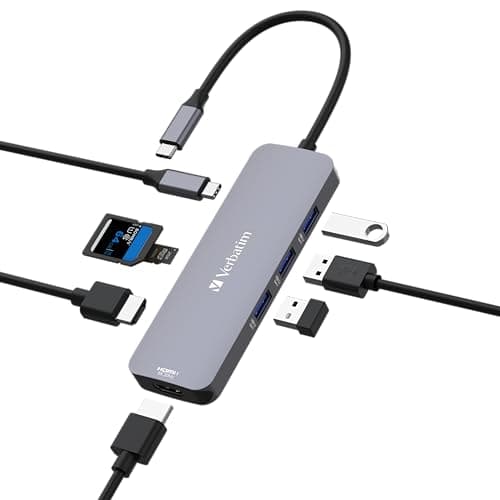 Image of Verbatim USB-C Pro Multiport Hub 8 Port CMH-08, 32151