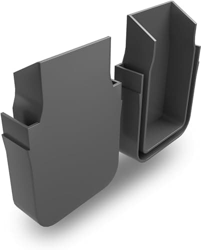 Image of PVC Threshold Drainage Channel End Cap | Outdoor Garden Drainage Systems | Drainage Channels and Grating | Soakaway Storm Drain Channel End Piece (No Outlet, x 2)