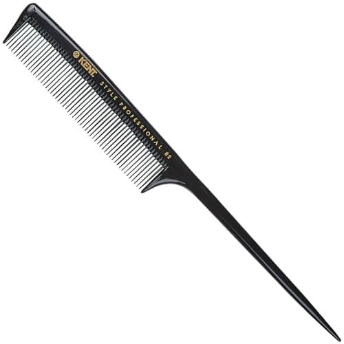 Image of Kent 210mm Rat Tail Comb SPC82 - Professional Fine-Tooth Comb for Precision Styling, Sectioning & Parting Hair
