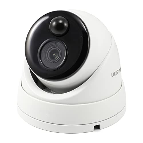 Image of Swann Add-On NVR Dome Security Camera with PoE connection, 4K Ultra HD Video, Indoor or Outdoor, Night Vision, Heat Motion Detection, Face Recognition, Audio Capture