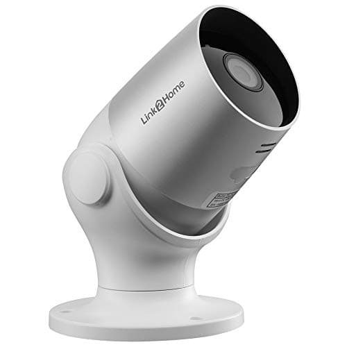 Image of Link2Home WiFi Outdoor Weatherproof Camera – For Home Security, Surveillance, CCTV, No Hub Required (Silver)
