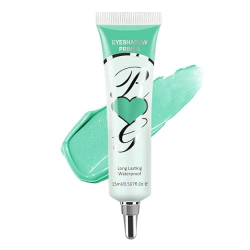 Image of Eyeshadow Primer, Pigment Base Eyeshadow Primer, Smooths Imperfections, Ultra-Creamy Eye Base Lightweight Long Lasting Eye Primer, Intensifies Liquid & Powder Colour, 15ml (# mint green)