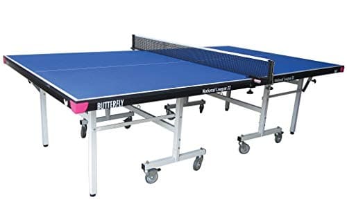 Image of Butterfly National League 22 Rollaway Tennis Table, Blue, One Size